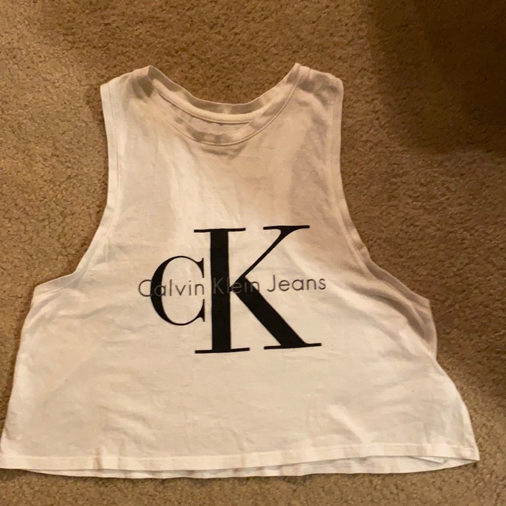 Cotton Calvin Kline Cropped Tank